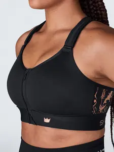 SHEFIT Flex Sports Bra Black - Adjustable Straps, Comfortable Fit, Versatile Design, Ideal for Active Lifestyle