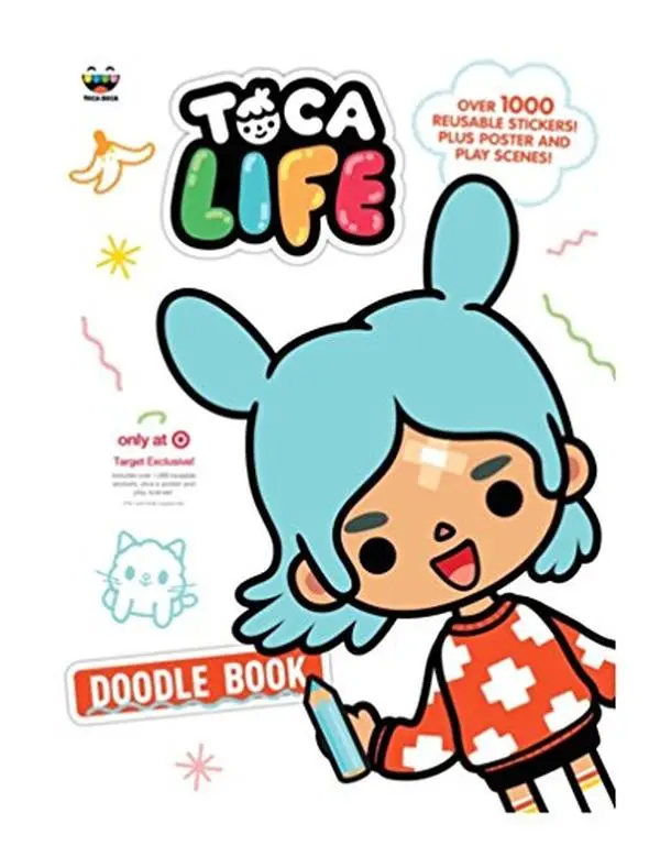 USED-Toca Life Doodle Book - Target Exclusive by Golden Books (Paperback)