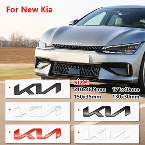 Kia Car Front & Rear Engine Hood Emblem Replacement 3D Decal Sticker, Exterior Modification Sticker for Hood and Trunk Position Car Stickers