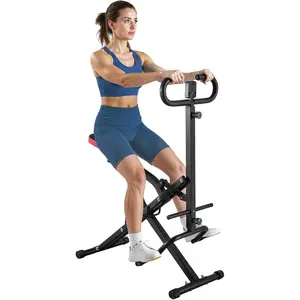 VEVOR Squat Machine, Deep Squat Rowing Machine for Home, Easy Setup Foldable Exercise Equipment, Glute Trainer Machine with 12 - Gear Adjustable Resistance, Glutes Leg Home Workout MachineVEVOR Super Brand Day