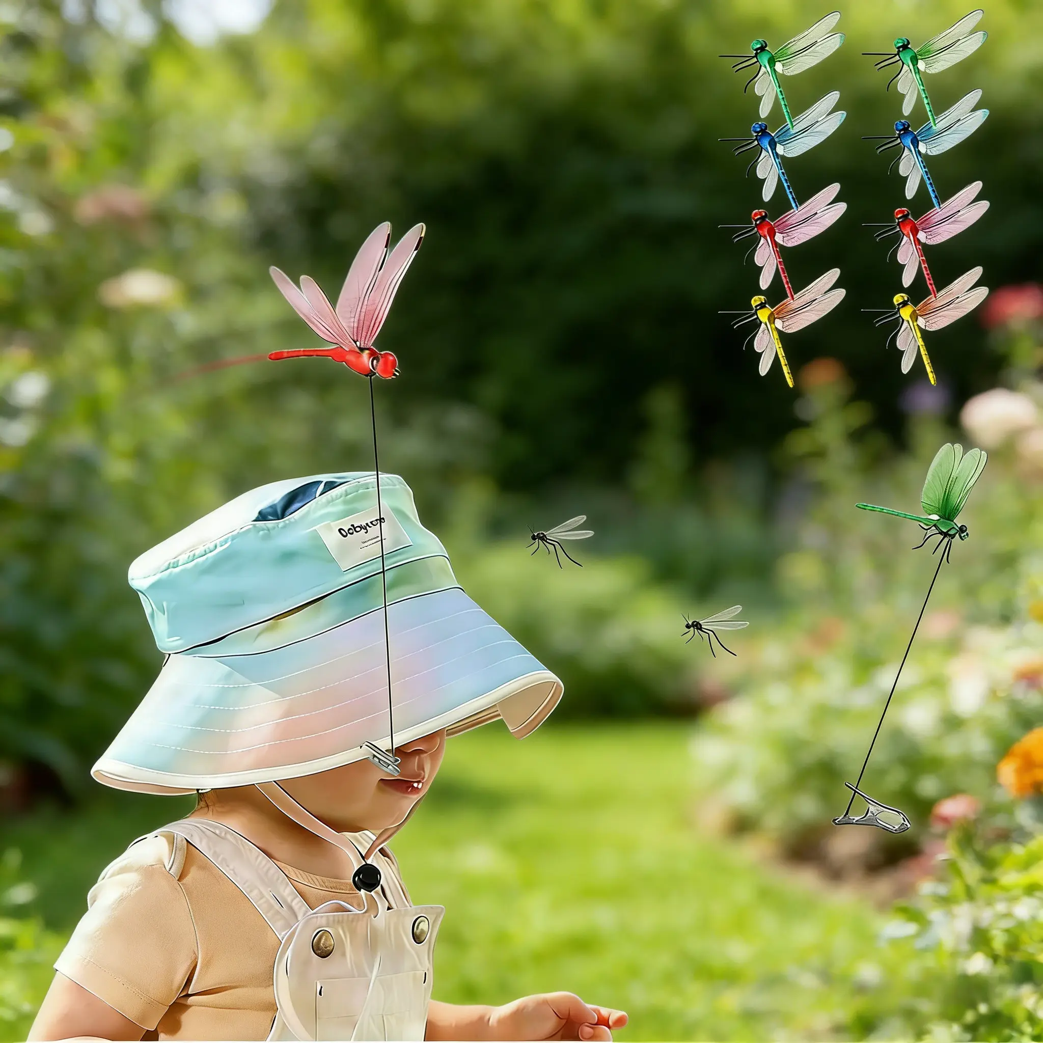 8PCS - Mosquito Deterrent Dragonfly Ornament – Chemical-Free Bug Control