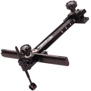 Single Pin Archery Recurve Bow Sight Aluminum T-Shaped Left Right Handed Adjustable Bow Sight for Metal and Wooden Recurve Bow