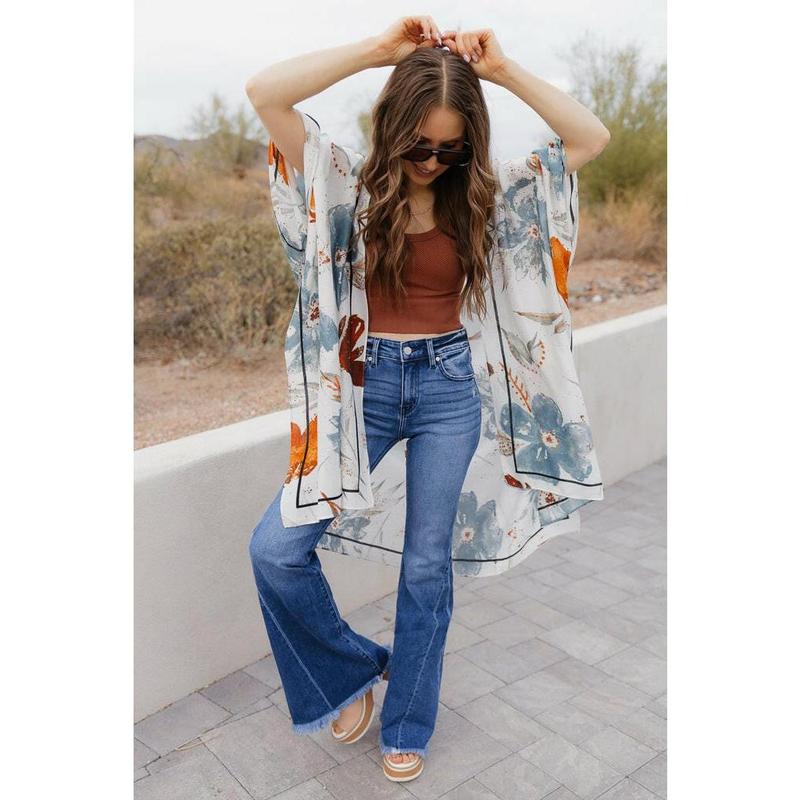 Sunset Stroll Kancan Mid-Rise Flare Jeans