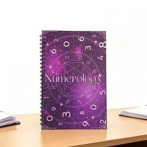 Numerology Spiral Notebook – Track Lucky Numbers & Patterns  Coil Bound Journal for Daily Reflection