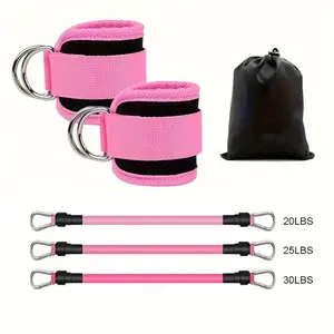 5-piece leg resistance band set
