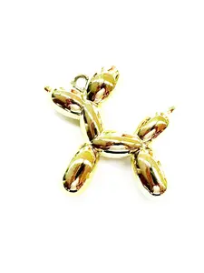 Acrylic Colored Balloon Dog Keychain, Handmade DIY Craft Material, Bag Pendant, Creative Accessories for Crafts and Gifts