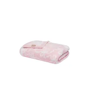 LoveShackFancy Teddy Bow Blanket in Pastry Pink LoveShackFancy Teddy Bow Blanket in Pastry Pink