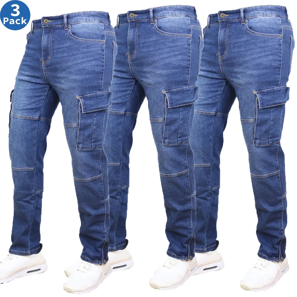 (3 Pack) Dark Wash-Dark Wash-Dark Wash