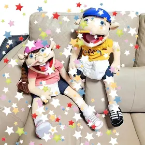 Hand Puppet Children Soft Doll Party Favors Puppet Kids Gift Cartoon Jeffy Boy Talk Show Party Props Christmas Doll Plush Toys