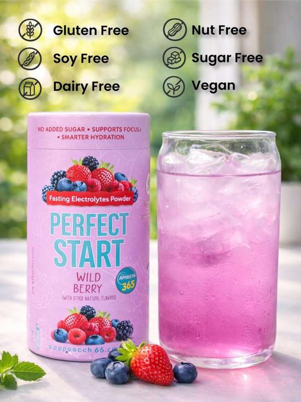 Electrolyte Powder Drink Mix Sticks for Daily Hydration Support | 20 Packets - Sugar-Free Electrolyte Hydration Powder with Essential Minerals, Clean On-The-Go Hydration Packets