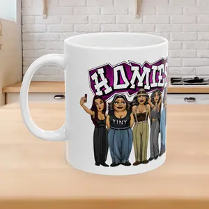 Chicana gifts, chola gifts, 90s style Chicano mugs, cholo, Chicana cups, chola style, vato, lowrider, street, custom mugs, 90s style gifts, Lil homies, Homie Mugs, Drinkware Handmade Retro Coffee Ceramic Classic Peace Beverage