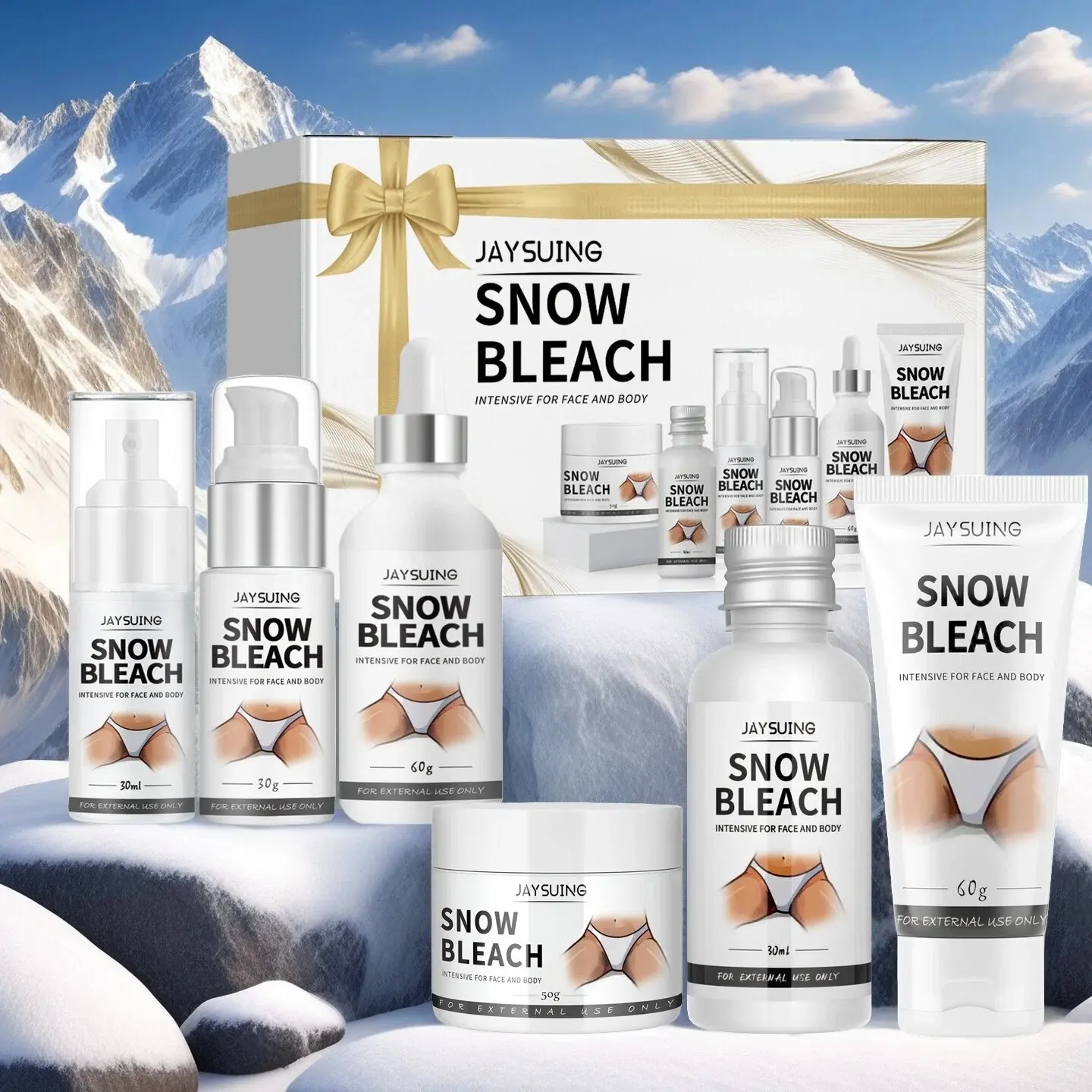 Underarm Thigh Brighttening Beauty Set, Lighten Underarm Joint Thigh Melanin Skin, Brightening Moisturizing Body Care Skincare Cream Moisturizer