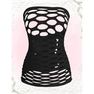 Sexy Super Elastic Hollow Out Lingerie Dress