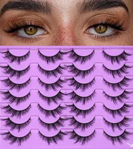 EMEDA 6D Fluffy 16mm Cateye False Lashes Pack 14 Pairs for Women