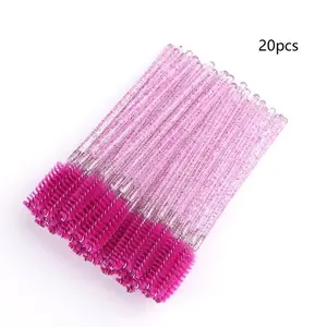 Disposable Crystal Lash Brush, Multi-Functional Mascara Wand, Ideal for Lash Extension, Brow Shaping, Lash Essence Application, Perfect for Makeup Artists & Daily Use, Eyelash Brush