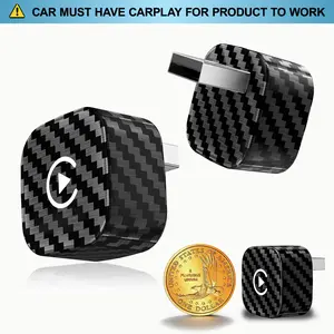 Yurnlv's new 2026 mini wireless CarPlay adapter for iPhone/Android is a 2-in-1 device that supports Apple CarPlay and Android Auto. It converts wired connections to wireless, is plug-and-play, stable, and includes a hands-free kit (carbon fiber).