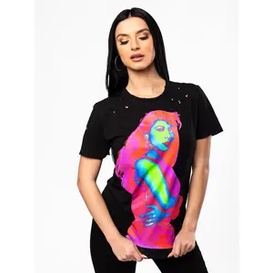 Distressed Thermal Selena Tee