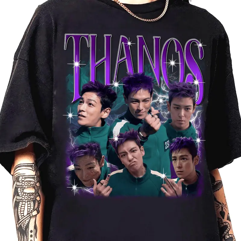 Thanos Shirt Choi Seung Hyun Shirt Squid Game Tshirt I Like U Shirts For Men Or Women Korean Drama Tee Unis Clean Look Cotton Tee