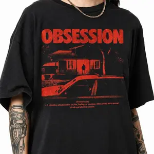 Obsession Movie 2026 Shirt, Definition Graphic Tee, Indie Horro Movie Merch, Creepy House Silhouette Stalker Aesthetic Goth Gift