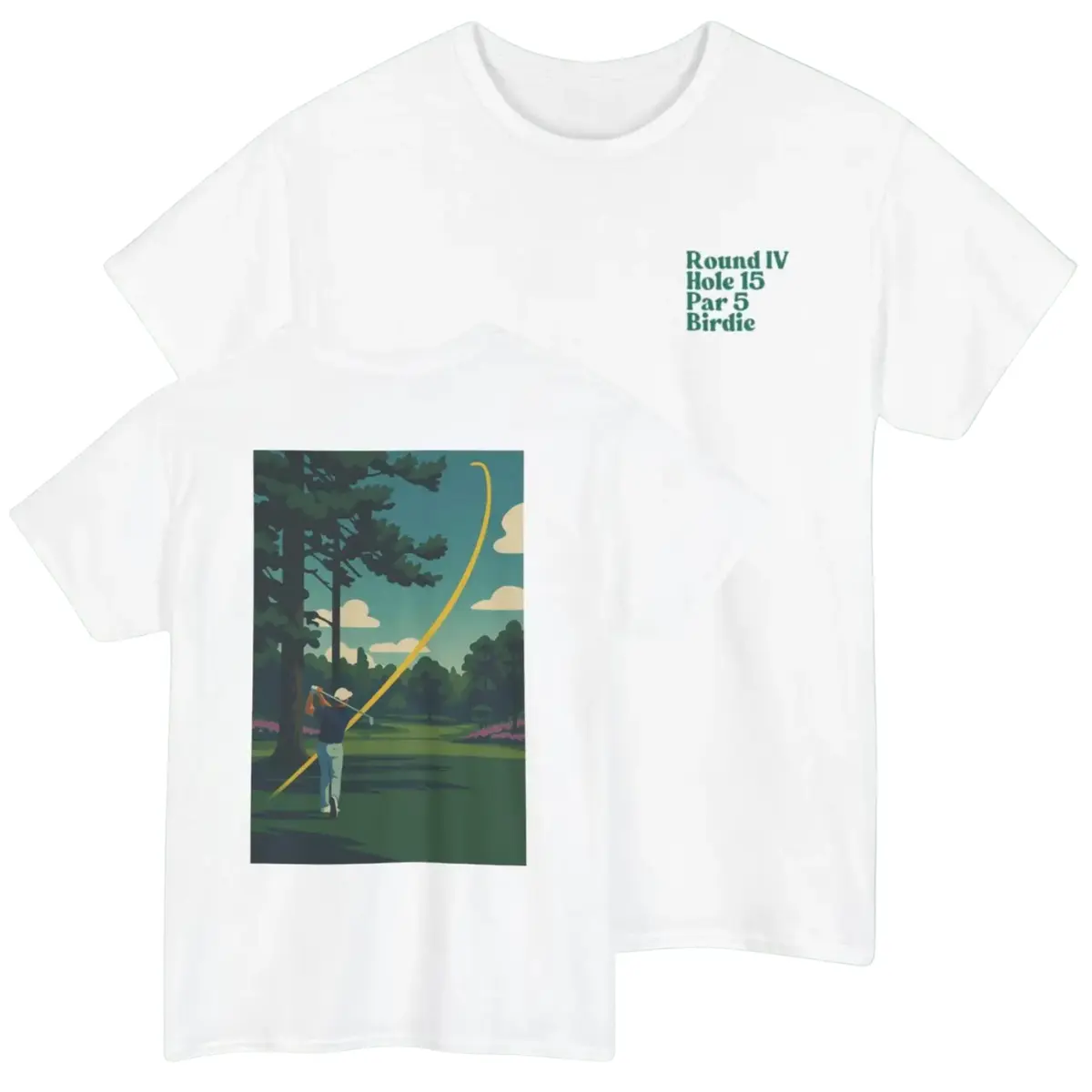 Comfort Colors Rory McIlroy Golf Graphic T-Shirt 2 Sided