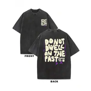 Washed With 230g, Printed T-Shirt, High-Quality Batik Cotton Vintage Fashion Brand T-Shirt, A Certain Thickness Suitable For Summer T-Shirts, Holiday Gifts.