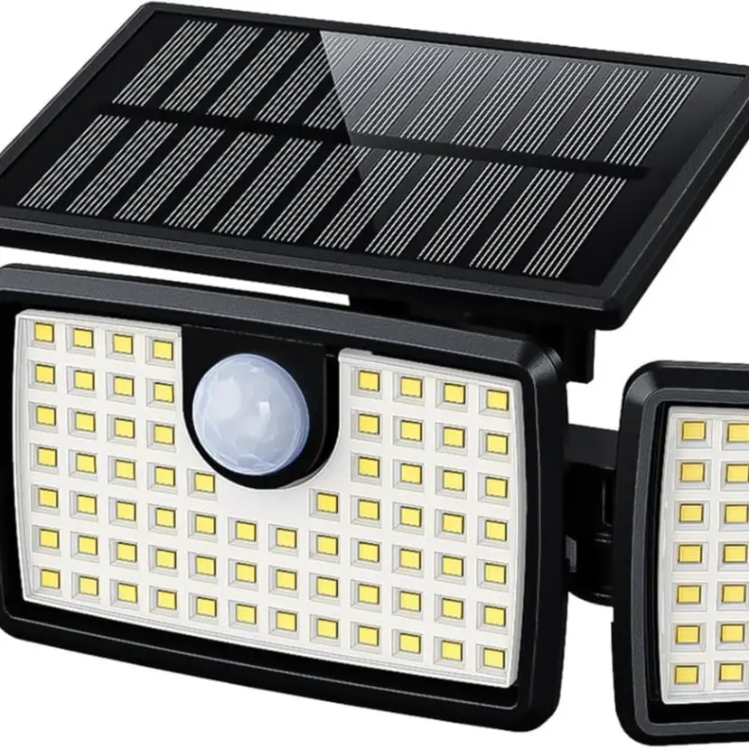 MIHANI Solar Lights Outdoor, Solar Motion Deck Lights Outdoor for Deck with High Brightness, Larger Built-in Tempered Glass Solar Panel, Sensitive PIR Motion Inductor (Non-Remote,1 Pack)