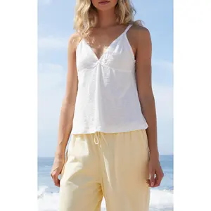 John Galt Women's White Tiffany Tank Top