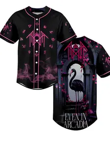 Sleepwear Badge Year Arcadia Baseball Shirt, Limited Edition Casual Jersey for Fans, Valentine's Day Gift, Men's Fashion, Unisex