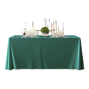 Luxury Solid Color Satin Rectangle Tablecloth - Smooth Silky Finish Minimalist Household Textile, High-End Elegant White Decoration for Conference & Hotel Banquet, Kitchen Linen for Dessert Table