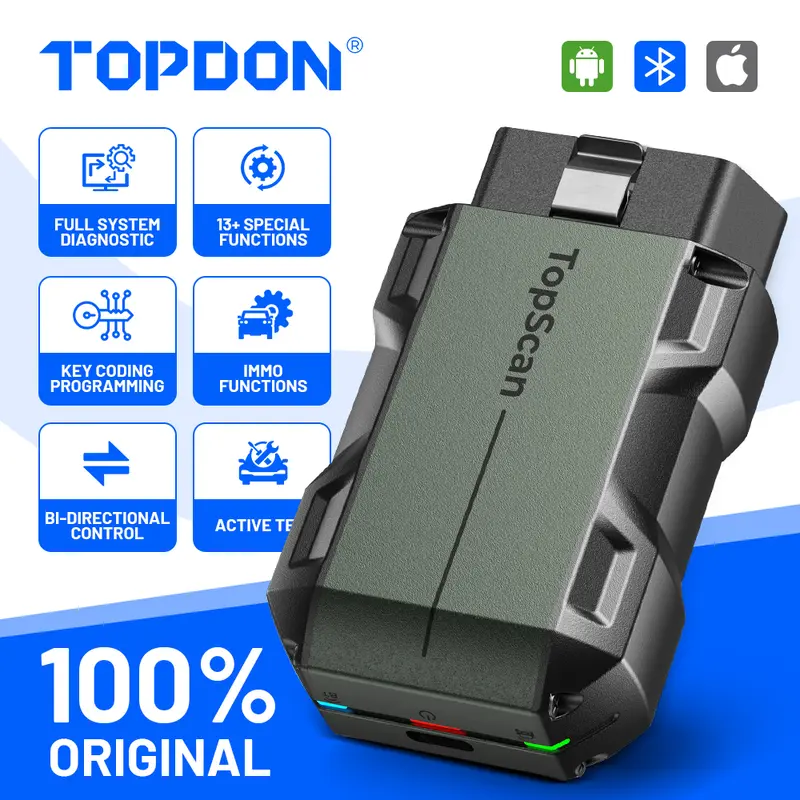 topdon topscan lite bluetooth obd2 scanner review - TikTok Shop