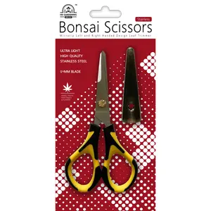 HK Gardening 2pks Stainless Steel Garden Pruning Bonsai Shears Scissors for plant trimming