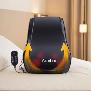 Admbm Rechargeable Back Massager with Heat Shiatsu Neck Massager for Pain Relief Deep Tissue 4D Kneading Massage Pillow for Neck Shoulder Leg Waist and Abdominal Comfort Back Massager Therapy