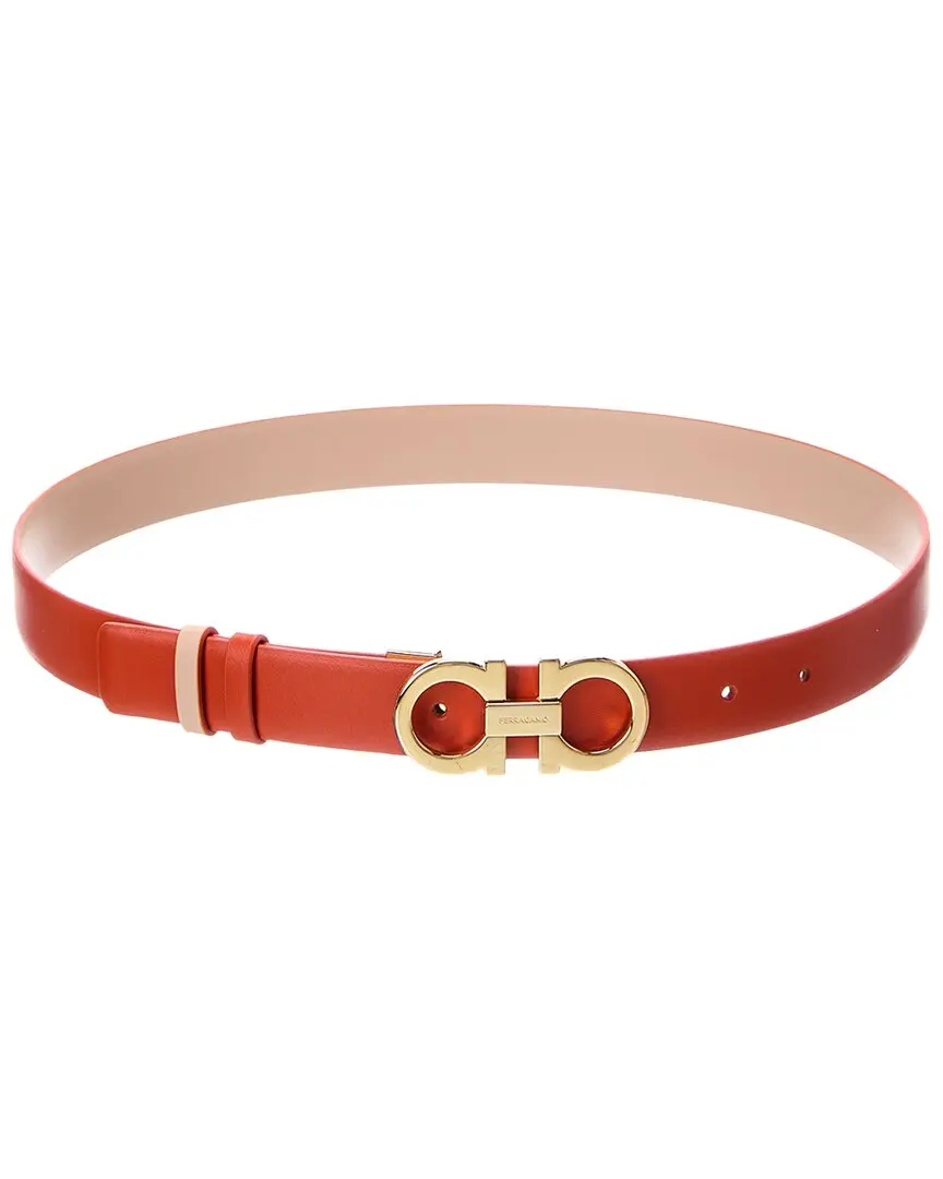 Ferragamo Gancini Reversible & Adjustable Leather Belt