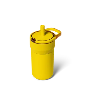 BrüMate Leap 12oz Kids Straw Tumbler | 100% Leakproof Prevents Spills | Silicone Sleeve Protects From Dents & Dings | Keeps Ice 24+ Hours | Cup Holder Friendly