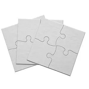 212 MAIN 4x4 in. 'Lil' Ones' Blank 4-Piece Jigsaw Puzzles for Creative Play - 12 Per Pack, Blank Surface Pet & Farm Animal/Poultry Supply Toys, Four-Piece