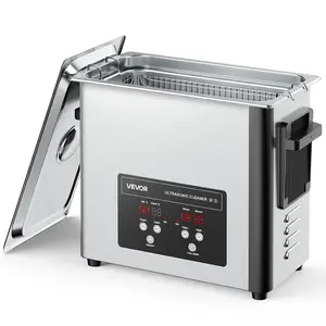 VEVOR 6L/10L Ultrasonic Cleaner, Professional 180W Ultrasonic Cleaner Machine with Digital Display and Cleaning Basket, 40kHz Stainless Steel Cleaning Machine Ideal for Jewelry, Coins, Watches, Razors