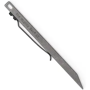 The Mighty Bar LT, Long Titanium Edition Pry Bar Tool, Stainless Steel Pocket Clip for EDC