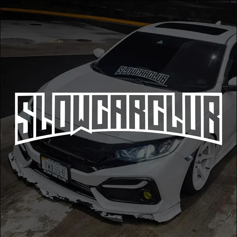 JDM decal"SLOW CAR CLUB",creative&fashion high quality sticker for cars trucks !For a Unique look