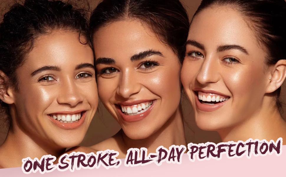 Multi-Use Waterproof Makeup Cream Blush Stick with Brush, 3-in-1 Buildable Blush Stick for Cheeks, Eyes, and Lips, All day wear, Easy Application