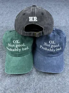 Heated Rivalry Quote Washed Embroidered Hat, Hockey Cap, Dad Hat, LGBT Cap, Gay Hat, Casual Wear, Headwear, Fishing Washed Cap, Fisherman Gifts