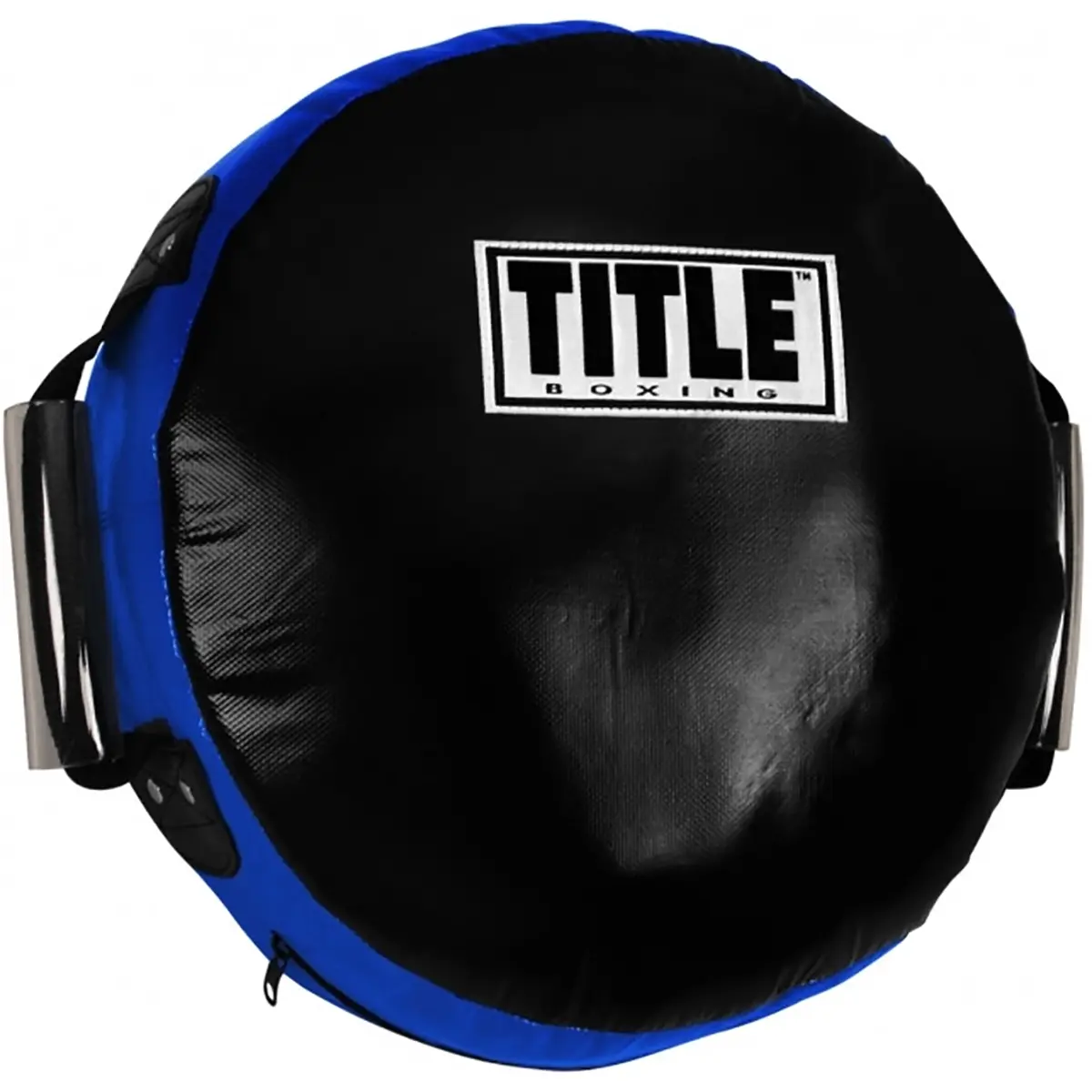 Title Boxing Round Punch Shield, Black/Blue - Punching Pad, Hand Mitts, Punching Pad Punch Mitts