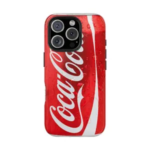 Coca Cola Tough Phone Case, Coke lover Hard Shell Case, Unique Gift, Coca Cola fun phone case, Coke can look phone, Suitable for iPhone 17-11 Pro Max/Plus and  Samsung Galaxy S23-25