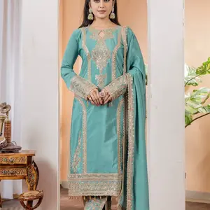 Pakistani Soft Comfortable 3 Piece Ready to Wear Dress with Elegant Design and Comfortable Fit for Casual Women's Wear - Womenswear