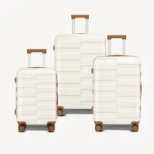 VIPBOX Luggage 3 Pieces Set Pearl