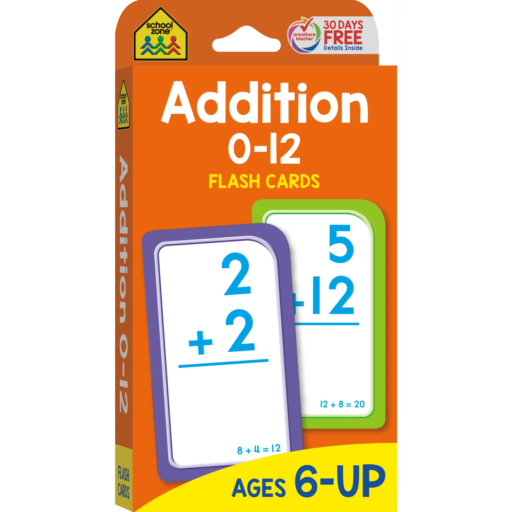 Addition 0-12 Flash Cards