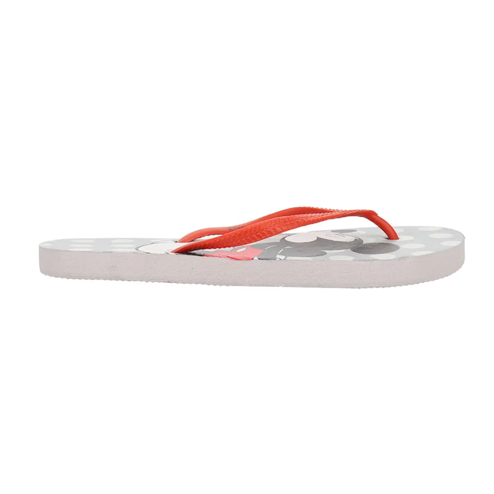 Disney Womens Mickey And Friends Graphic Flip Flops Casual Sandals Casual - Grey