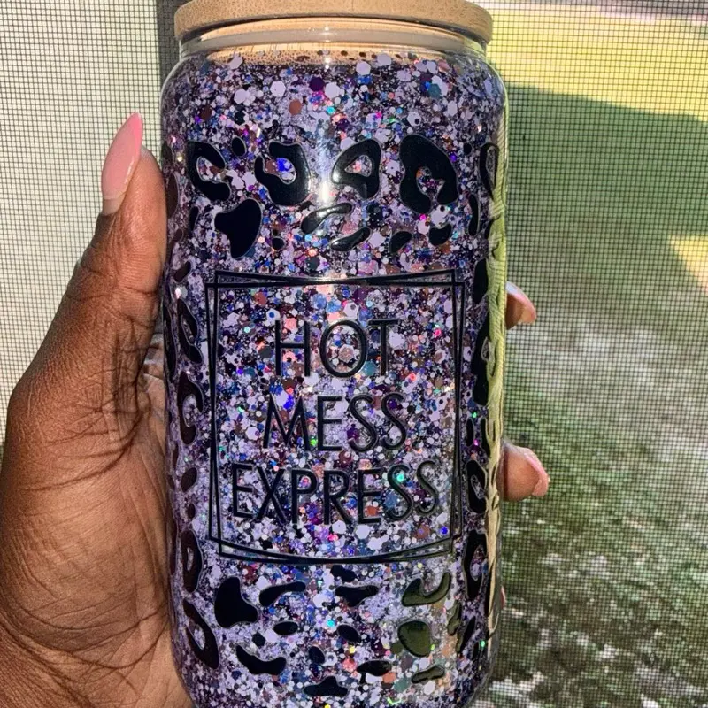 16 oz Acrylic Snowglobe Tumbler