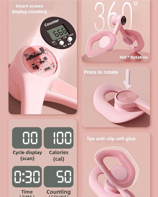 Thigh Exerciser,Home Gym Strength Training Equipment for Leg & Hip & Arm Muscles,Portable Home Fitness Equipment for Daily Workouts,Resistance Trainer for Leg, Hip & Arm Toning