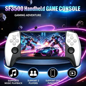 Sf3500 Retro Handheld Game Console, 5.5 Inch HD IPS Screen, Classic Games, TV Connection, 14+ Emulators, 5 Hours Battery Life