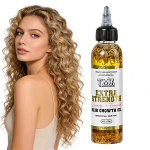 TMA Extra Strength Rosemary & Fenugreek Hair Growth Oil 4oz - The Mane Attraction Herb Infused Growth Oil 120ml- Made For All Hair Types Nourishes Scalp Anti Dandruff Haircare Strengthens Follicles